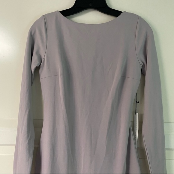 NEW Susana Monaco rianne dove gray long sleeve scoop back dress nwt 15930 - Picture 6 of 10